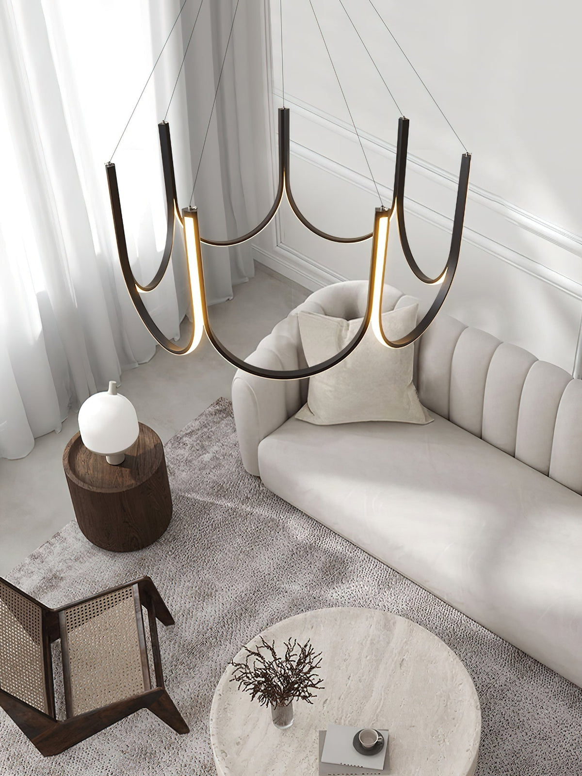 Otheara Lustre Métal LED Minimaliste Moderne