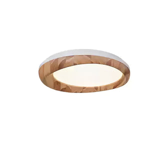 Eurtheara Plafonnier Bois Verre Organique