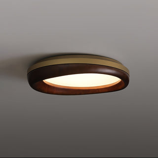 Eurtheara Plafonnier Bois Verre Organique