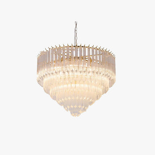 Silva Moderne Luxe Art LED Suspension Verre Salon