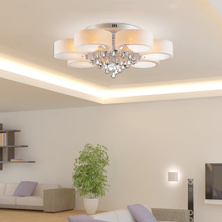 Arisha Moderne Rond Acrylique Verre Plafonnier Couloir