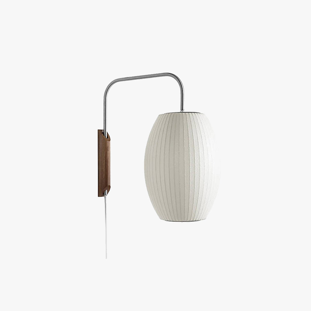 Ritta Moderne Rond Métal Bois Intérieur Applique Murale Salon