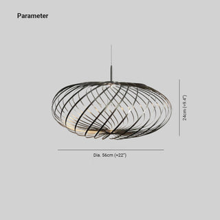 Arisha Industriel Creux Metal Suspension Salon