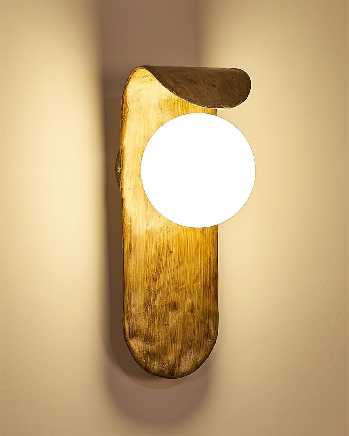 Gavino Wooden Wall Lamp-Neutral Decor