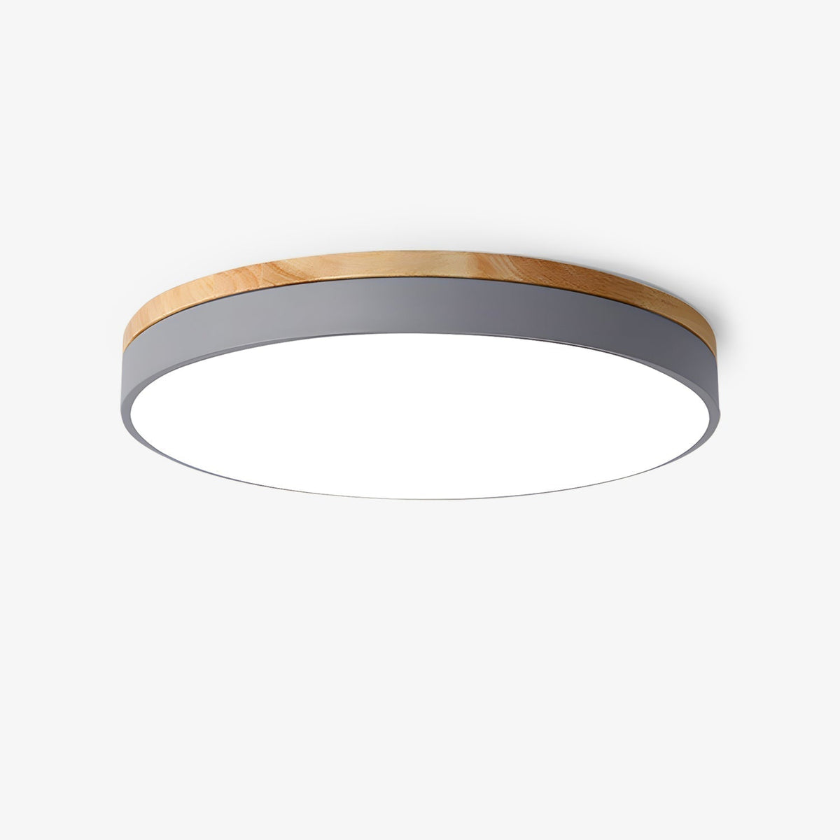 Kalelise Lampe Plafonnier Circulaire en Bois Moderne Minimaliste
