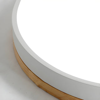Solara Lampe Plafonnier Circulaire en Bois Moderne Minimaliste