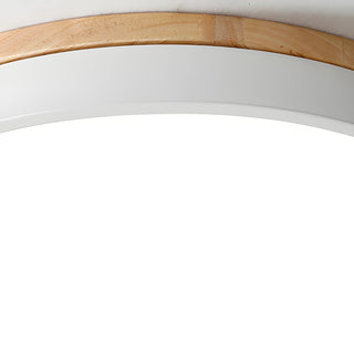Solara Lampe Plafonnier Circulaire en Bois Moderne Minimaliste