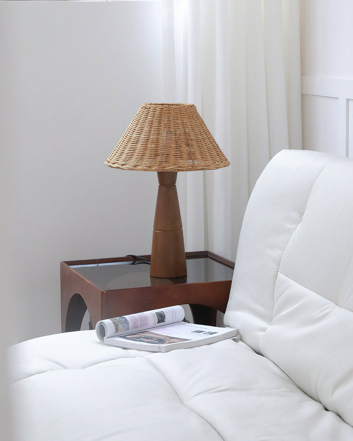Zaya Table Lamp in a minimalist room decor.
