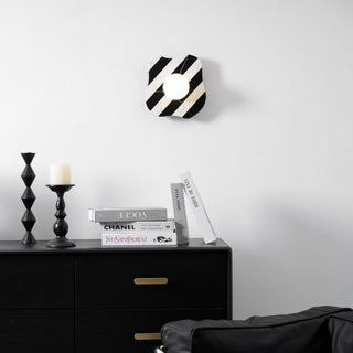 Curinis Applique Murale Marbre Zebra Verre