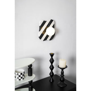 Curinis Applique Murale Marbre Zebra Verre