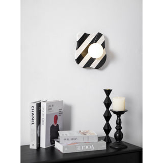 Curinis Applique Murale Marbre Zebra Verre