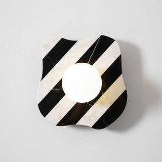 Curinis Applique Murale Marbre Zebra Verre