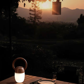 Gina Minimalist Wood Table Lamp-Neutral Decor