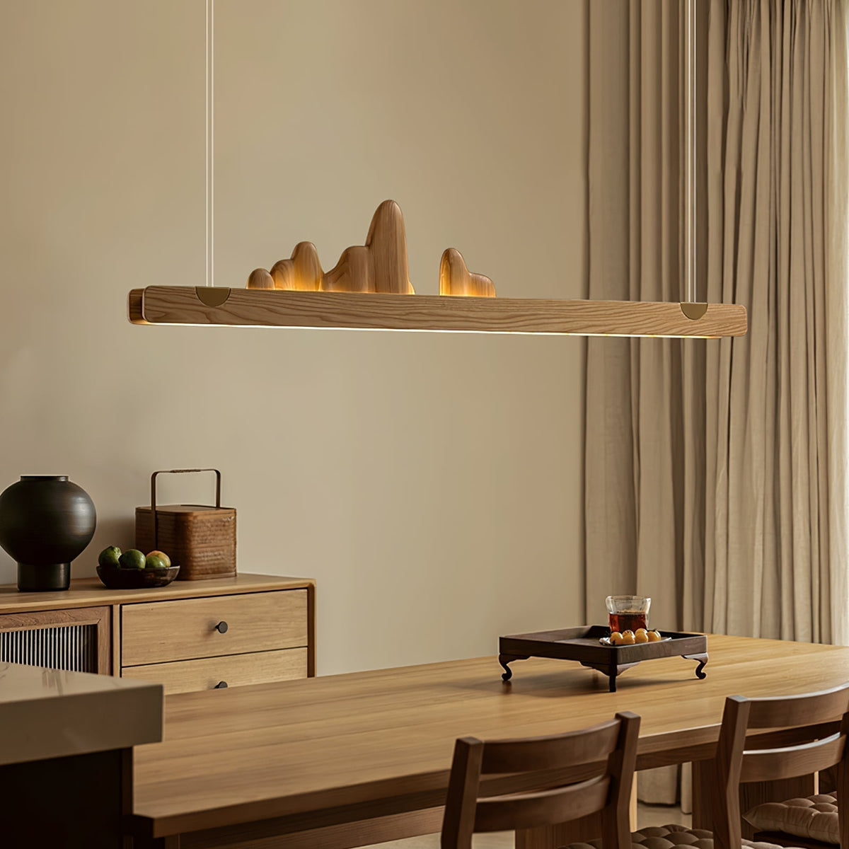 Torisa Suspension en bois Moderne