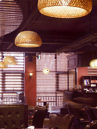 Eurnoros Suspension Unique en Bambou Naturel