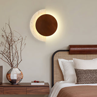 Crescent Halo Plug-in Wall Sconce-Neutral Decor