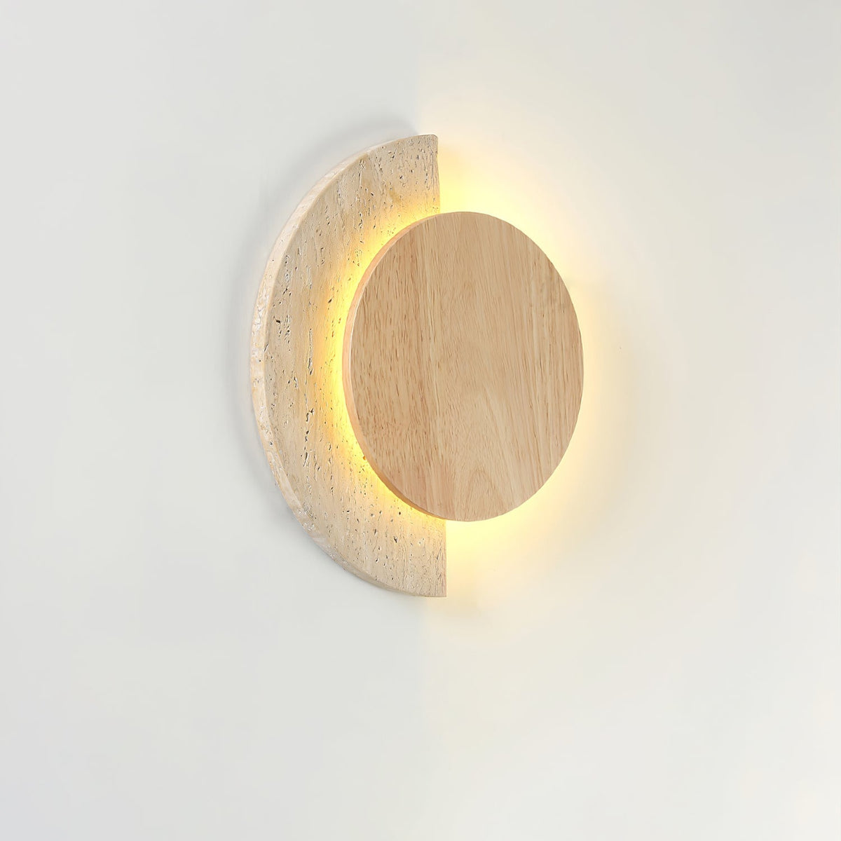 Crescent Halo Plug-in Wall Sconce-Neutral Decor