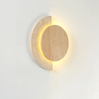 Crescent Halo Plug-in Wall Sconce-Neutral Decor