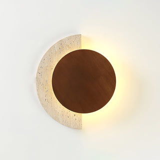 Crescent Halo Plug-in Wall Sconce-Neutral Decor