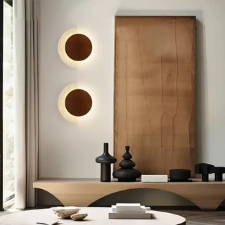 Crescent Halo Plug-in Wall Sconce-Neutral Decor