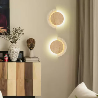 Crescent Halo Plug-in Wall Sconce-Neutral Decor