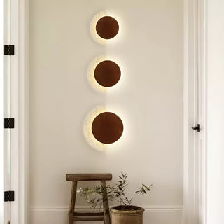 Crescent Halo Plug-in Wall Sconce-Neutral Decor