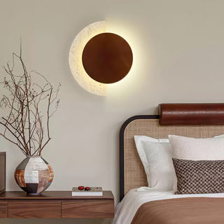 Crescent Halo Plug-in Wall Sconce-Neutral Decor