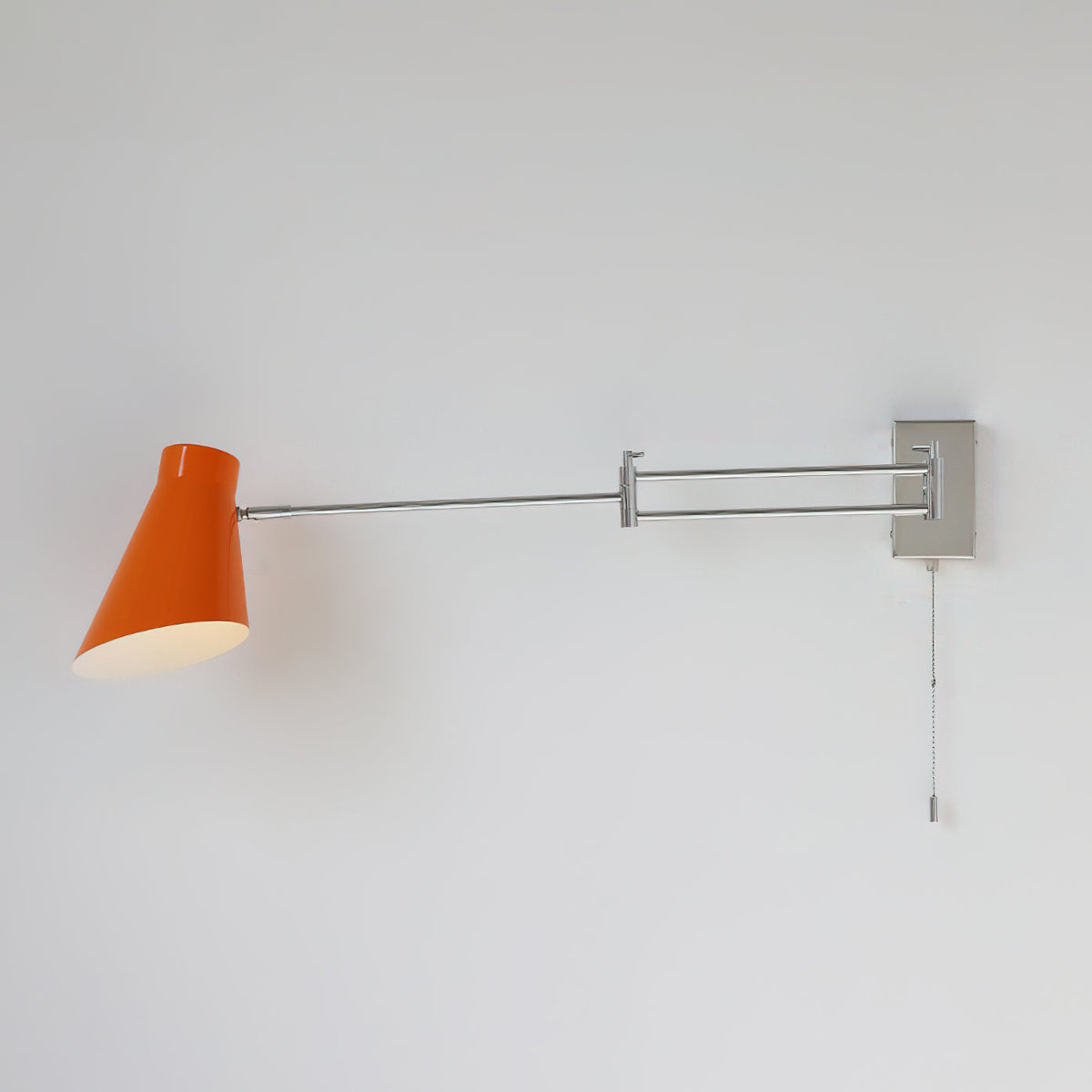 Wall Lamp Swing Arm Chrome Adjustable Industrial-Neutral Decor