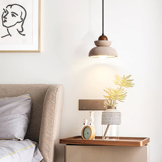 Zophaos Étagé-Cloche Travertin Pendentif Lumière