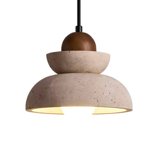Zophaos Étagé-Cloche Travertin Pendentif Lumière