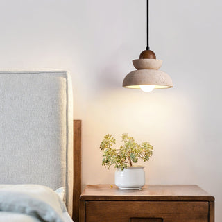 Zophaos Étagé-Cloche Travertin Pendentif Lumière