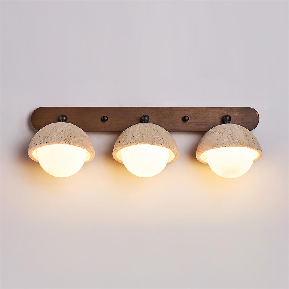 Gavilo Travertine Double Wall Lamp-Neutral Decor