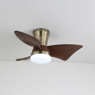 Ventilateur de Plafond Moderne en Bois Caspian avec Lumière