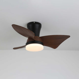 Ventilateur de Plafond Moderne en Bois Caspian avec Lumière
