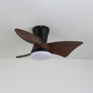 Ventilateur de Plafond Moderne en Bois Caspian avec Lumière