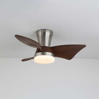 Ventilateur de Plafond Moderne en Bois Caspian avec Lumière