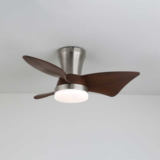 Ventilateur de Plafond Moderne en Bois Caspian avec Lumière