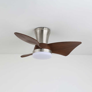 Ventilateur de Plafond Moderne en Bois Caspian avec Lumière