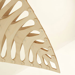 Veliren Lampe Suspendue Feuille Bois