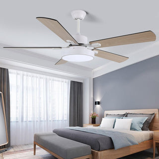 Ventilateur de Plafond Moderne Aerilux en Bois avec Lumière