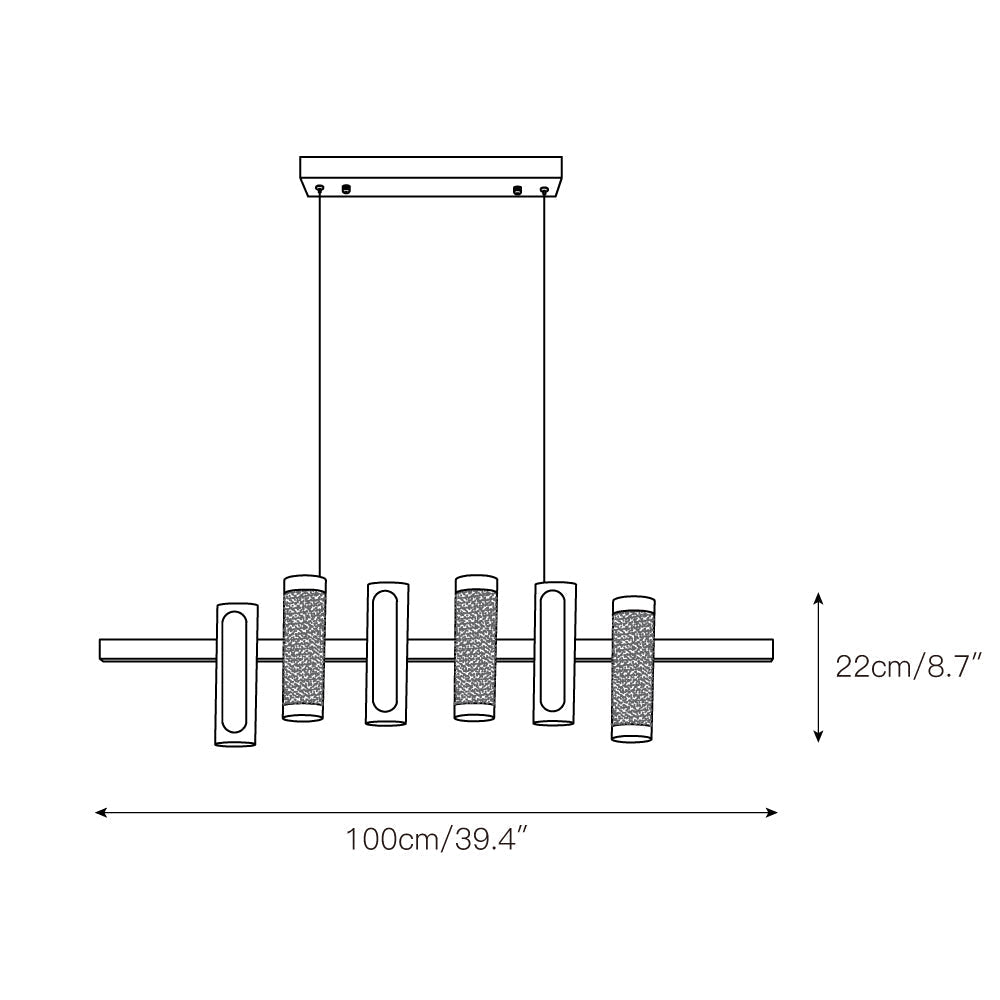 Evsola Suspension Métal Minimaliste Moderne