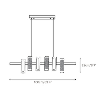 Evsola Suspension Métal Minimaliste Moderne