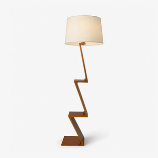 Zigzag Solid Wood Floor Lamp-Neutral Decor
