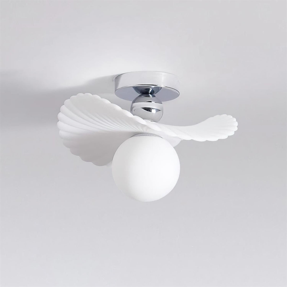 Ilyon Modern Winged Frosted Shade Ceiling Light-Neutral Decor