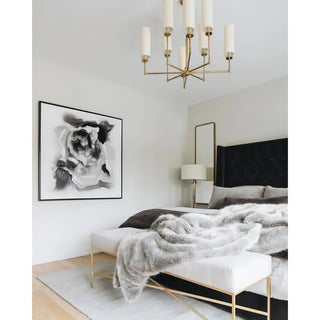 Eraeiel Lustre Laiton Tissu Luxe Postmoderne
