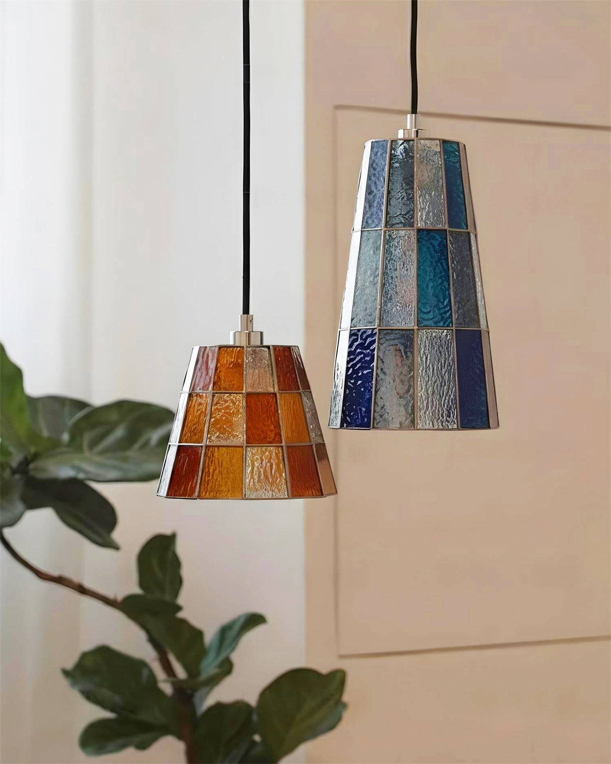 The small size option of the Zola Glass Pendant Lamp.