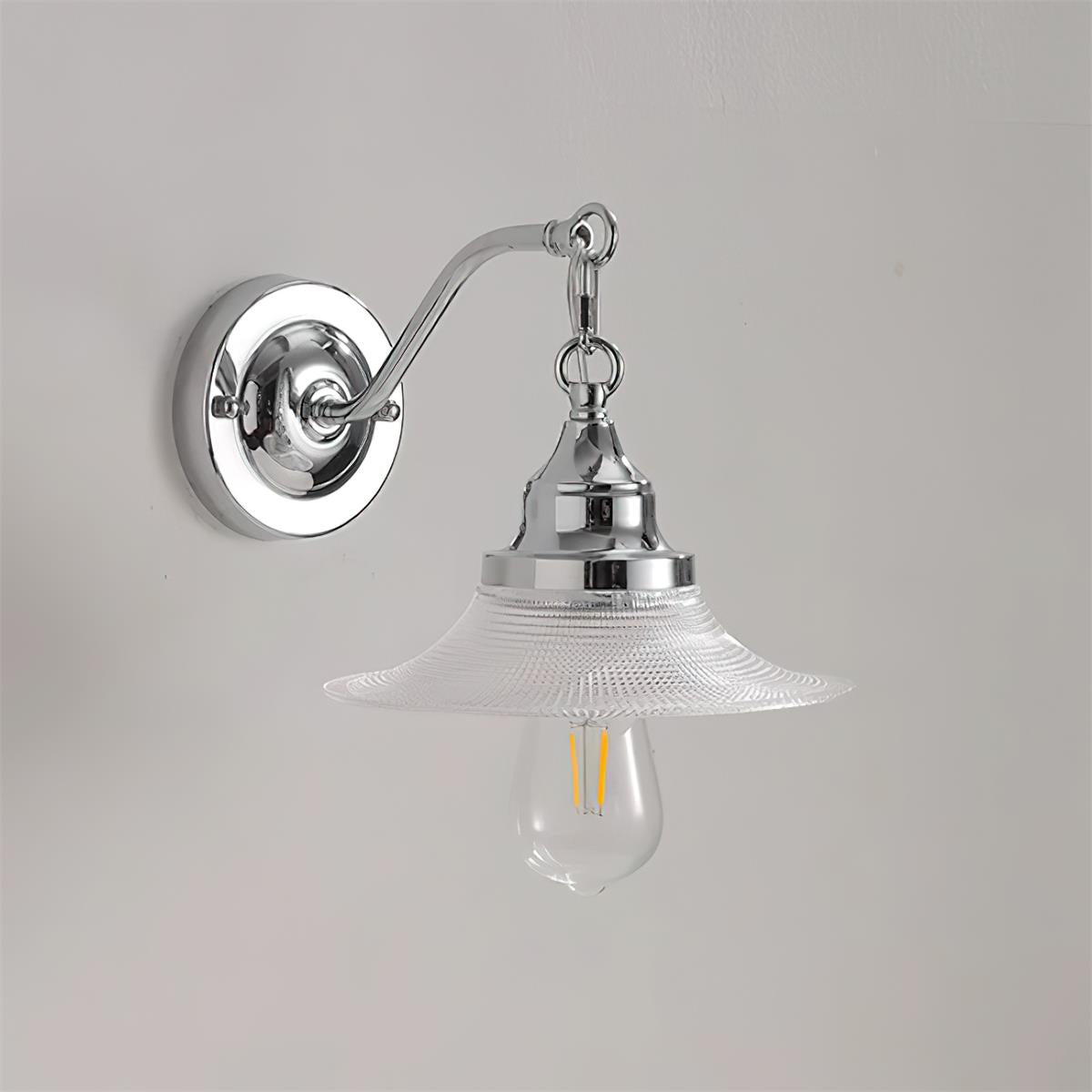 Perivo Polished Chrome Wall Lamp-Neutral Decor