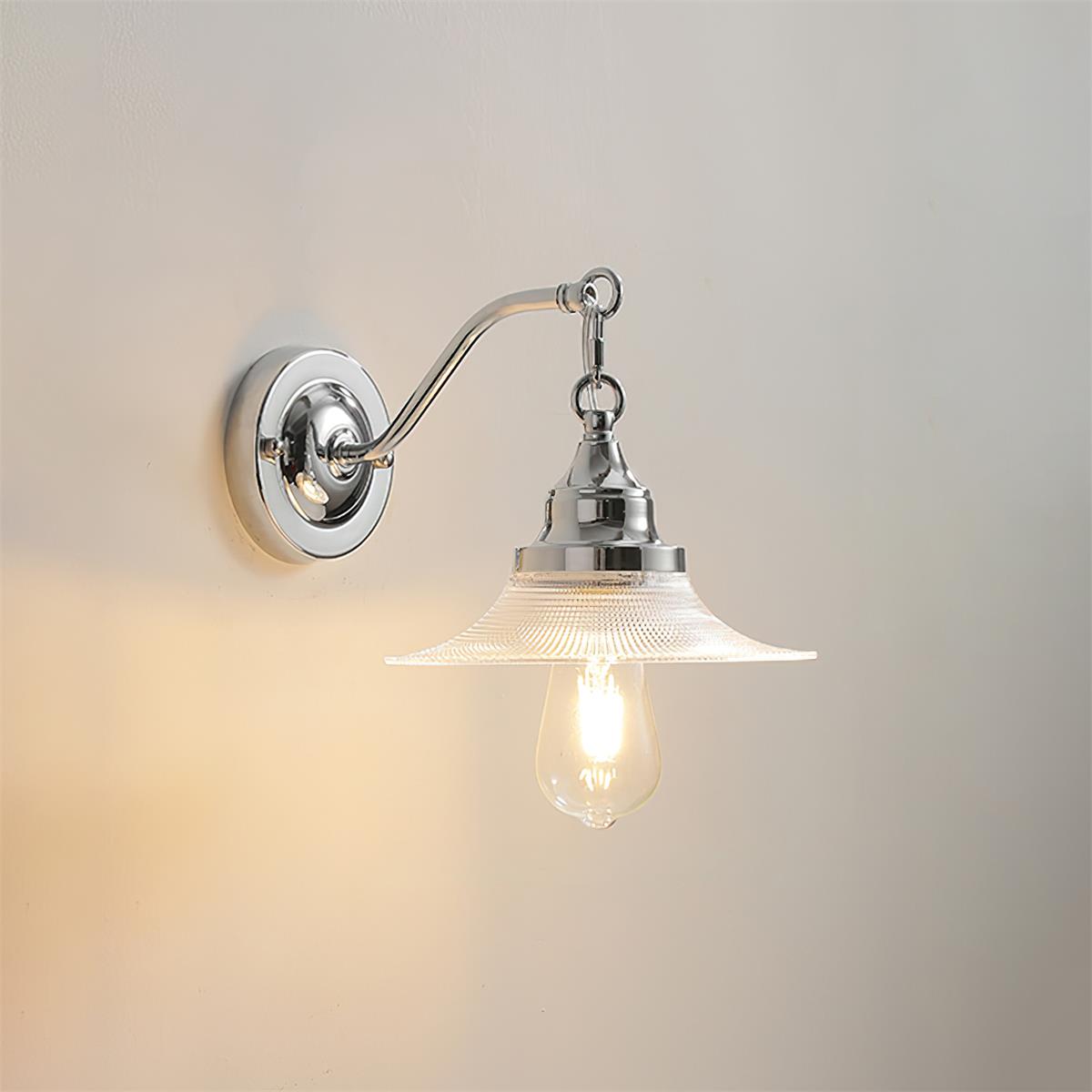Perivo Polished Chrome Wall Lamp-Neutral Decor