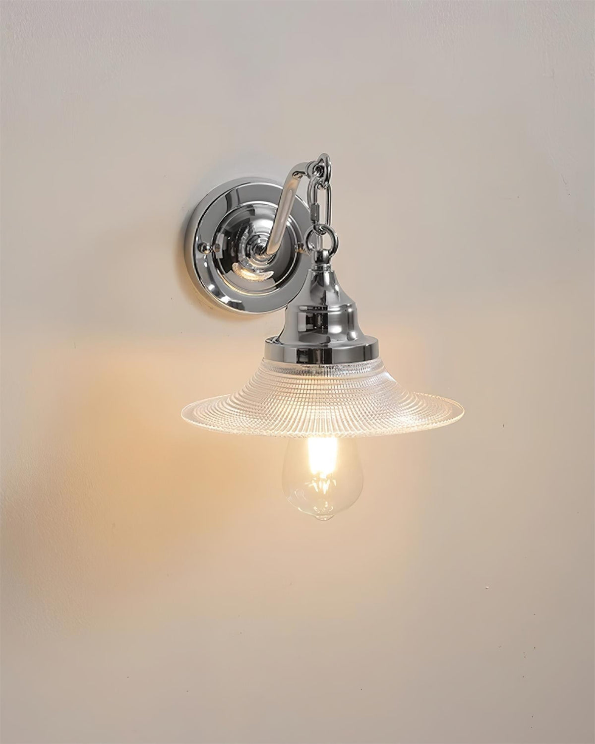 Perivo Polished Chrome Wall Lamp-Neutral Decor