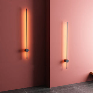 Kirixen Applique Murale Intérieure Minimaliste Linéaire LED. Métal. Noir.-Luire